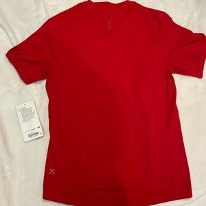 EUC Lululemon Men’s Run Out Short Sleeve Tee Tshirt Bold Red Medium